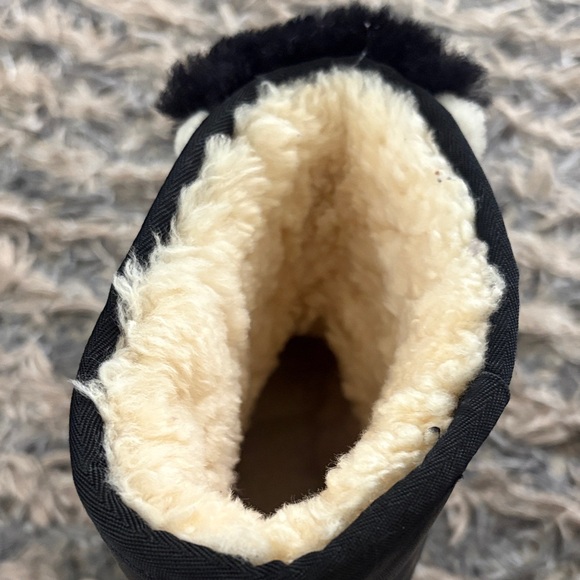 Fendi x Ugg Collabration Black Leather and Shearling Boots, Monster Logo, 35.5 - Picture 6 of 13